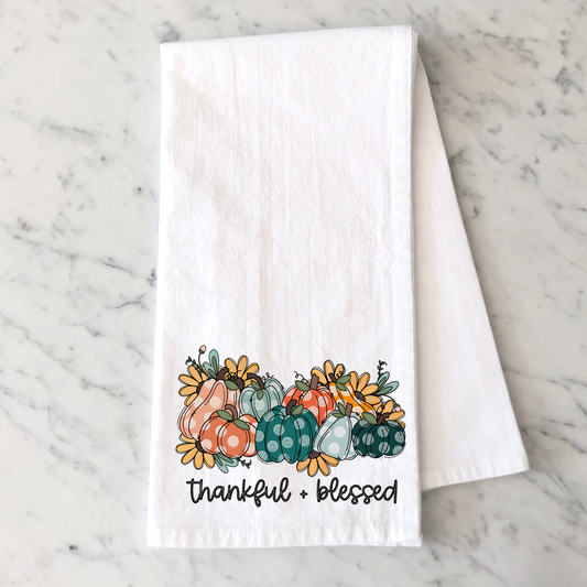 Thankful + Blessed Kitchen Towel