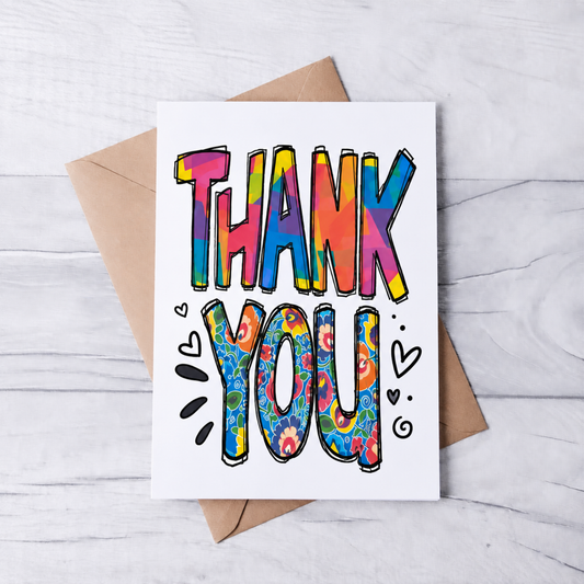 Thank You Note Cards (Set of 12)