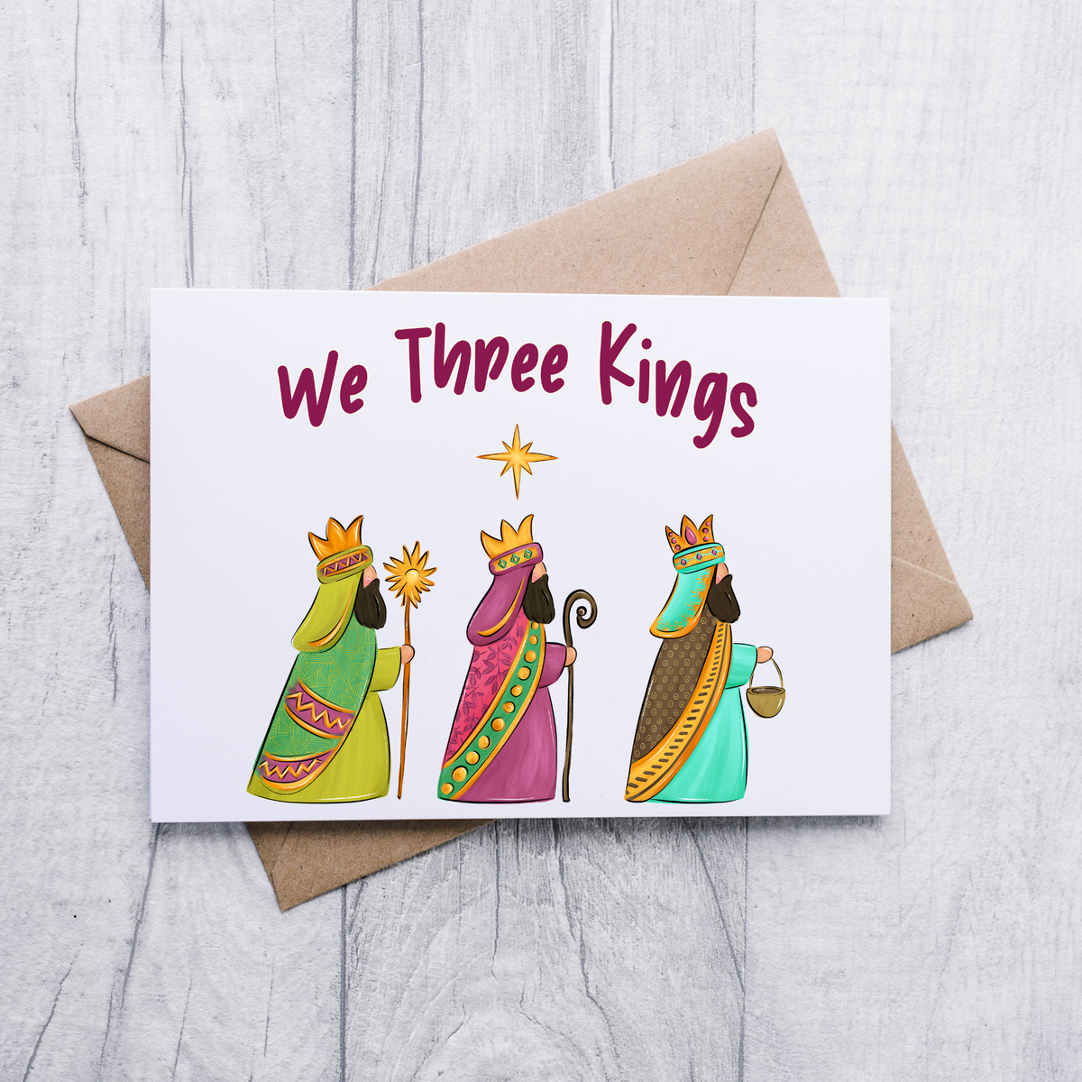 We Three Kings PNG, Three Wise Men PNG, Christian Christmas PNG, Nativity Christmas Design, Faith Based Sublimation PNG