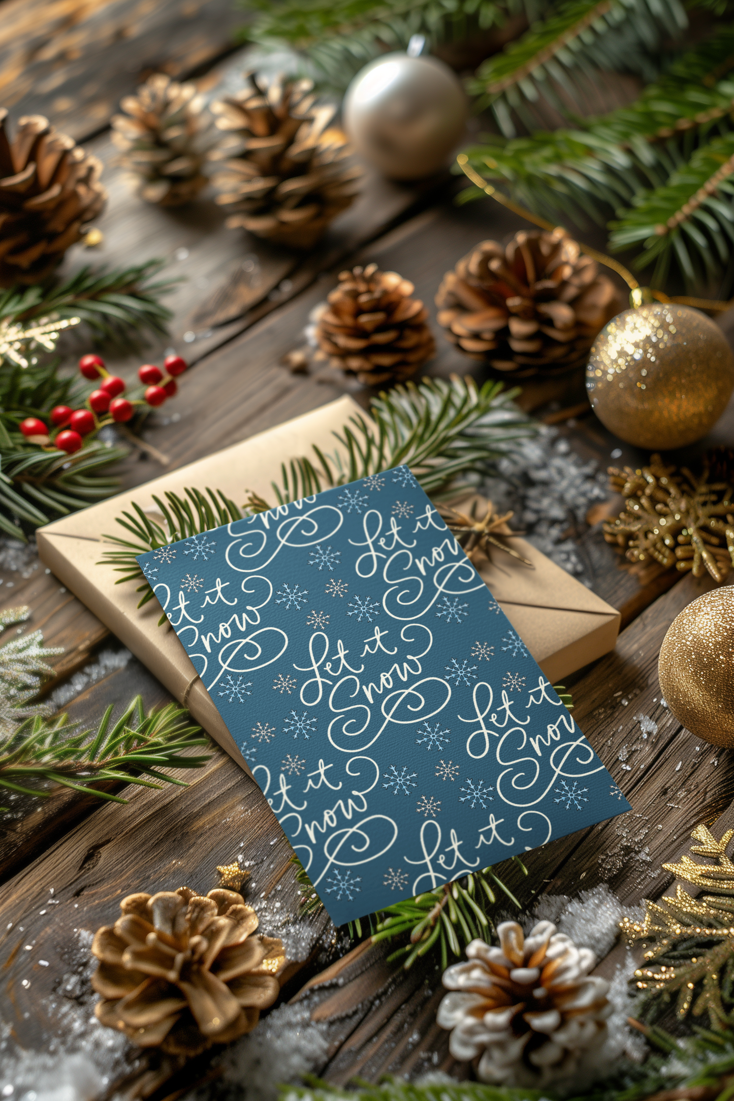 Merry and Bright/Let it Snow Digital Papers