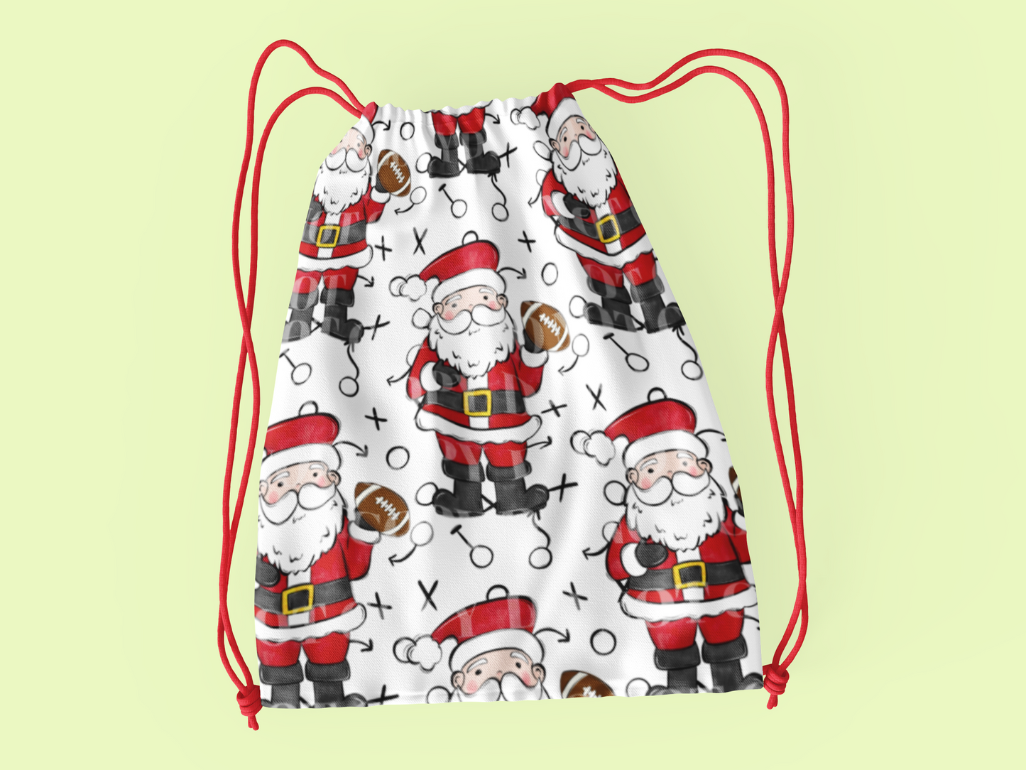 Sports Santa Christmas Digital Paper Set