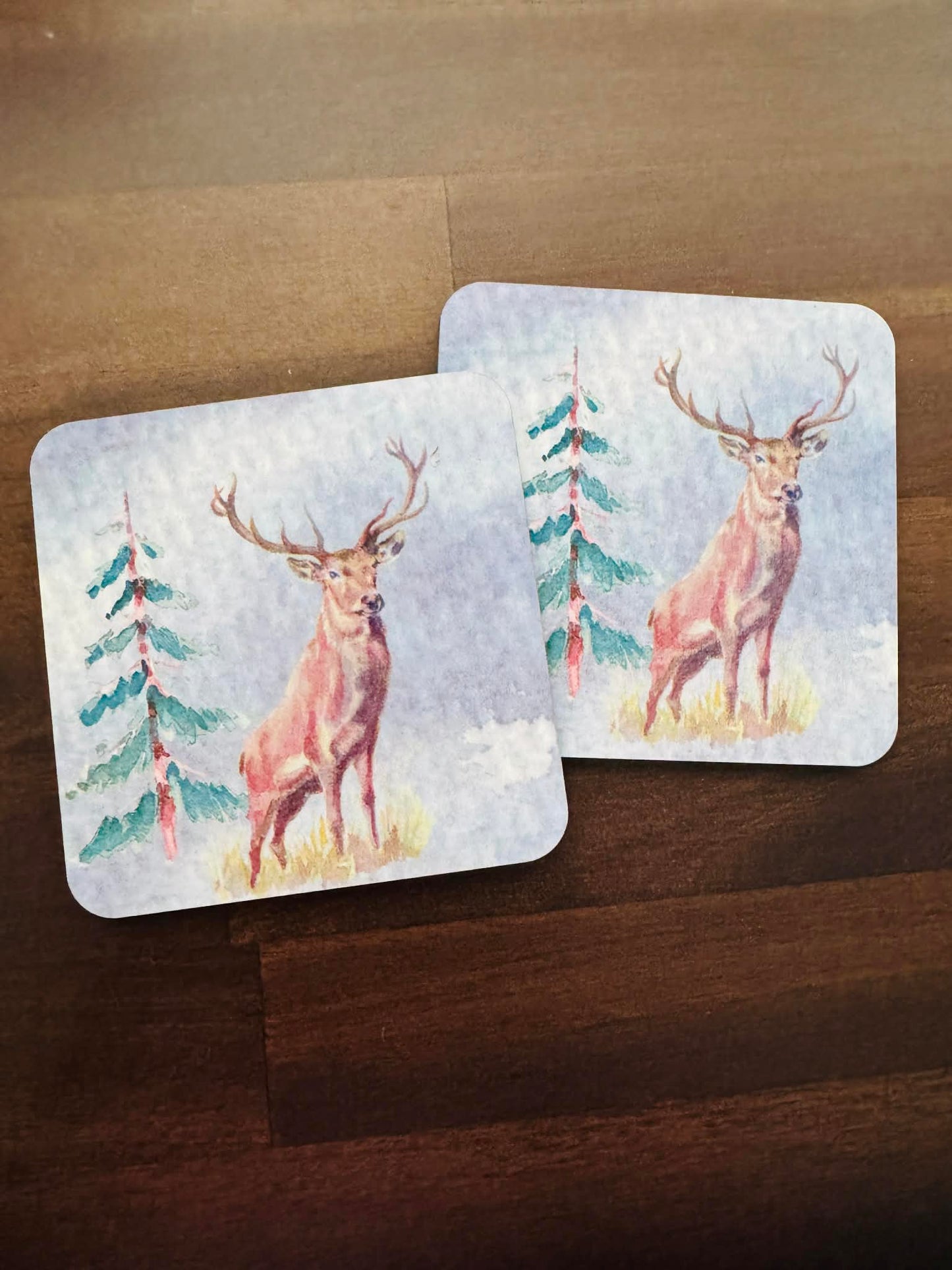 Deer Coasters (set of 2)