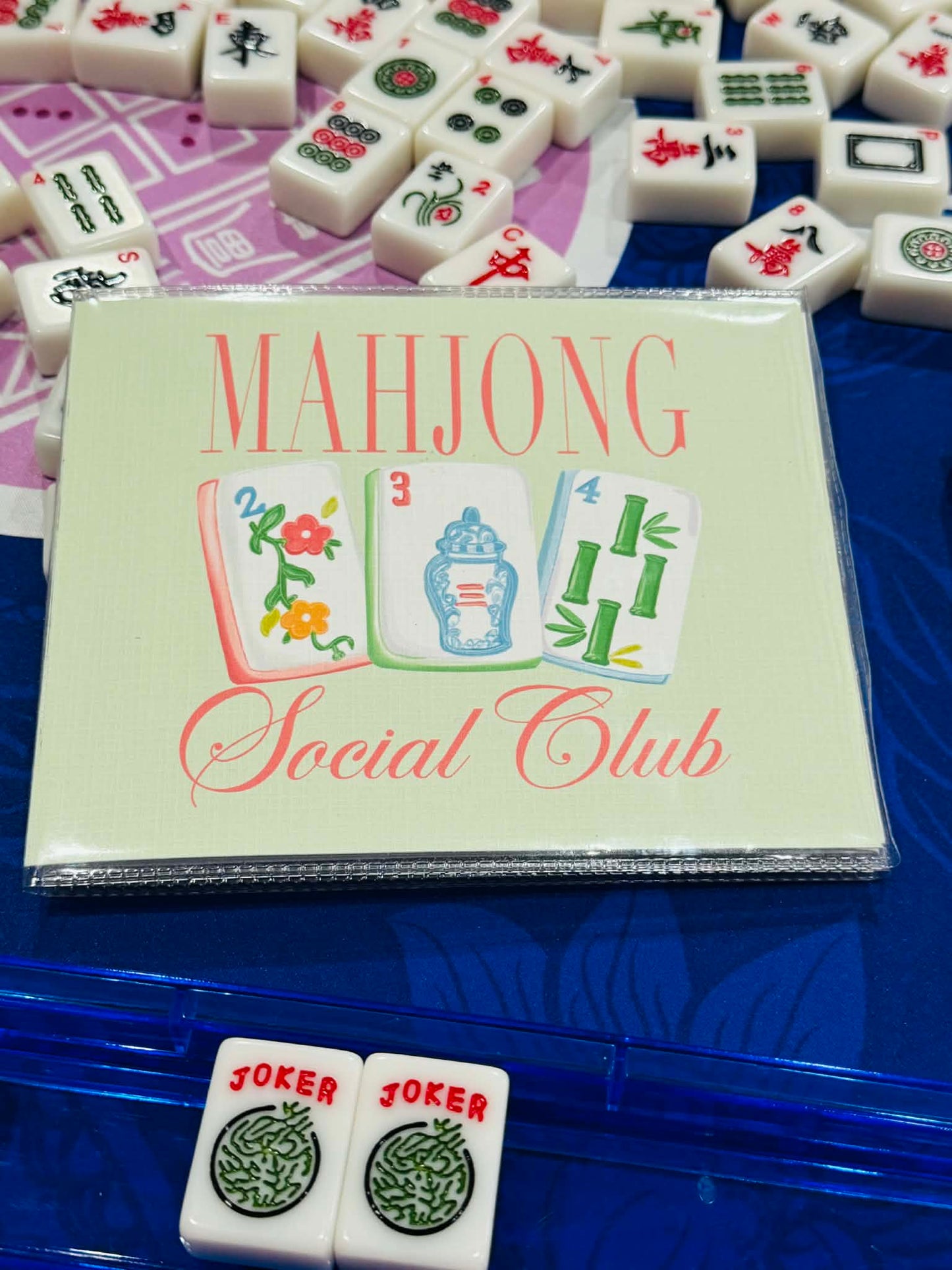 Mahjong Card Sleeve Insert | Fun Mahjong Sayings | NMJL Large Size Fit
