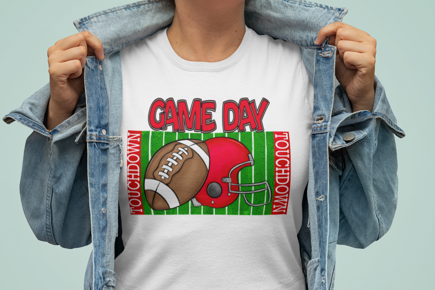 Football Game Day Red