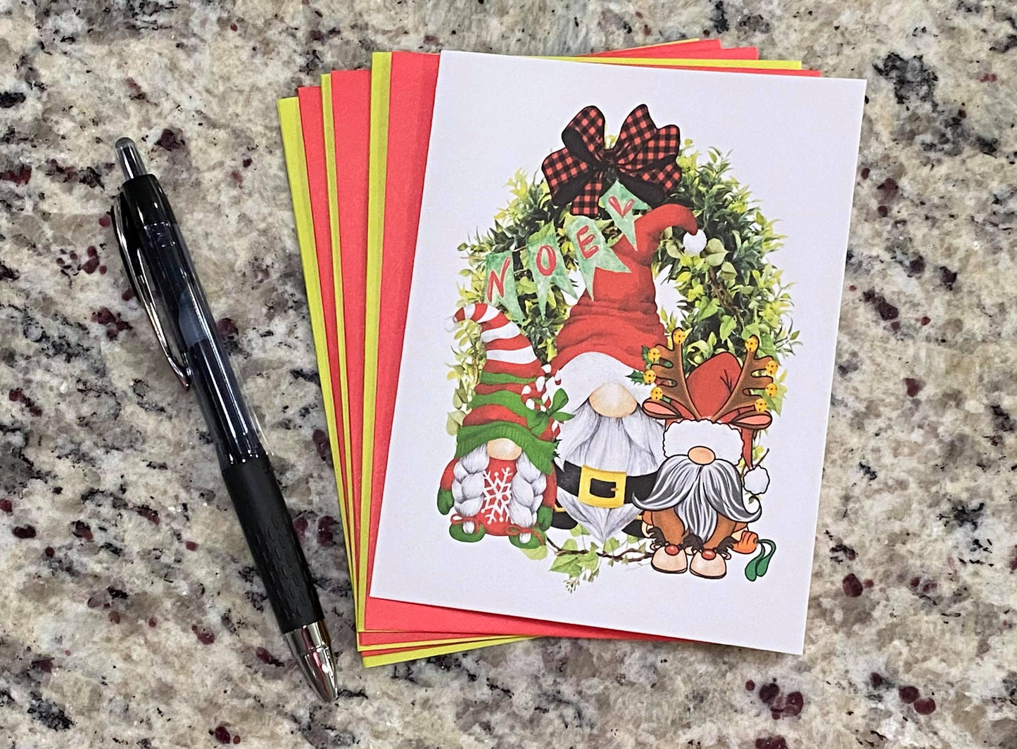 Christmas Gnome Note Cards