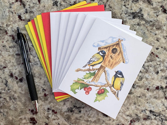 Snow Birds Note Card (Set of 12)