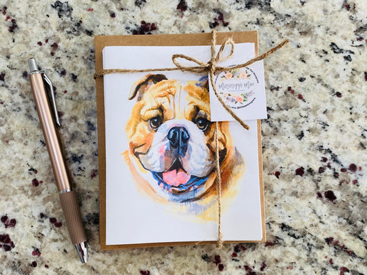 Bulldog Note Cards