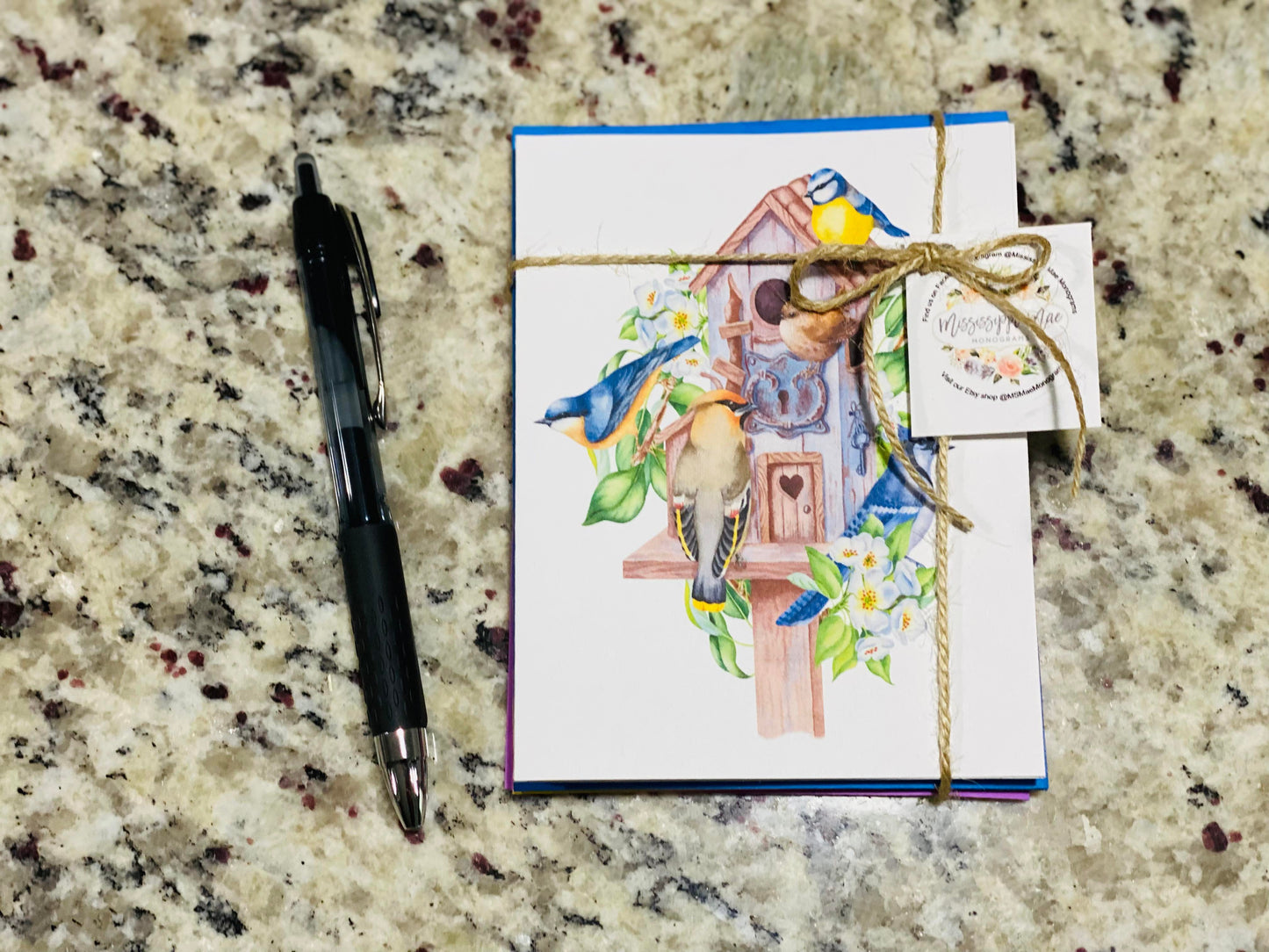 Birdhouse Note Cards (set of 12)