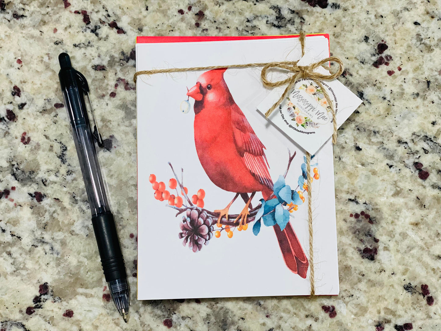 Cardinal Note Cards (Set of 12)