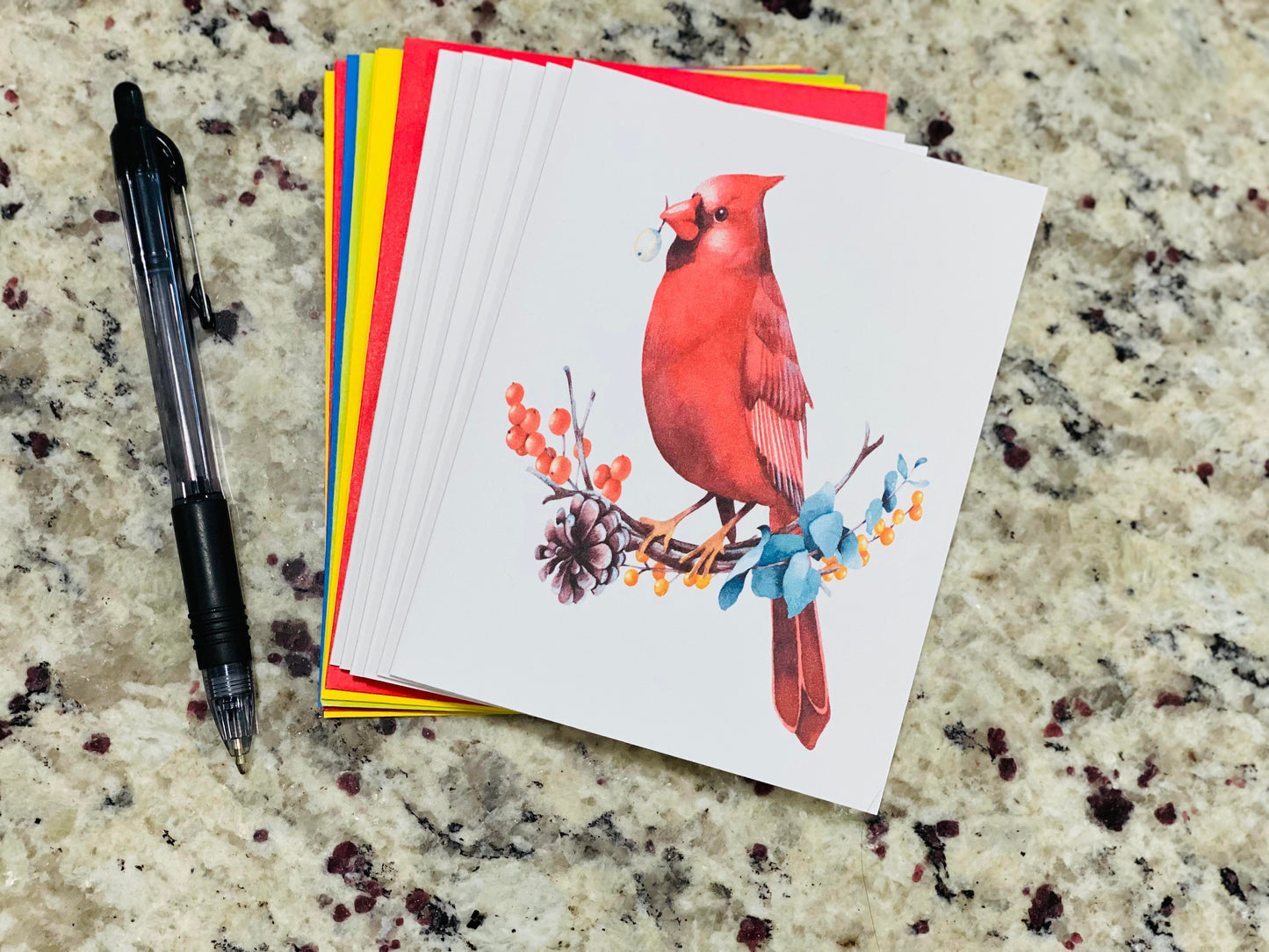 Cardinal Note Cards (Set of 12)