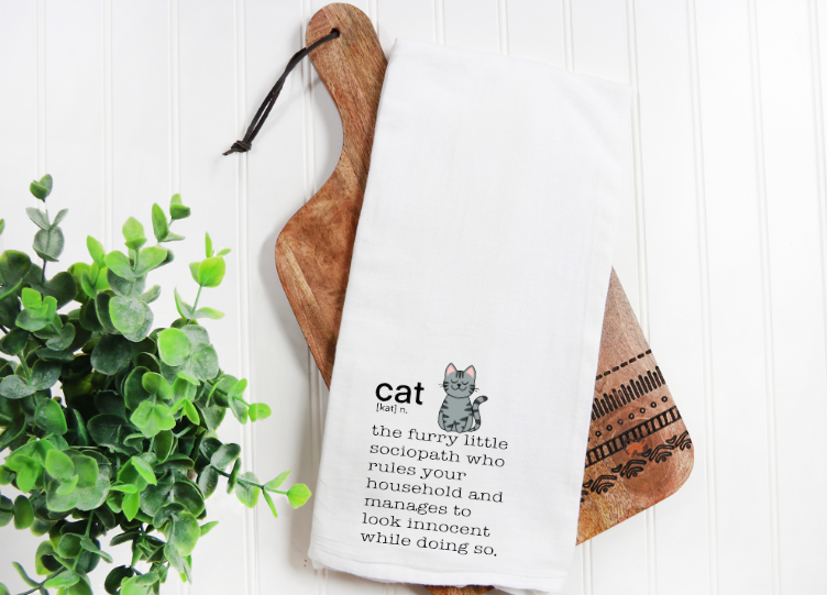 Cat Definition Kitchen Towel