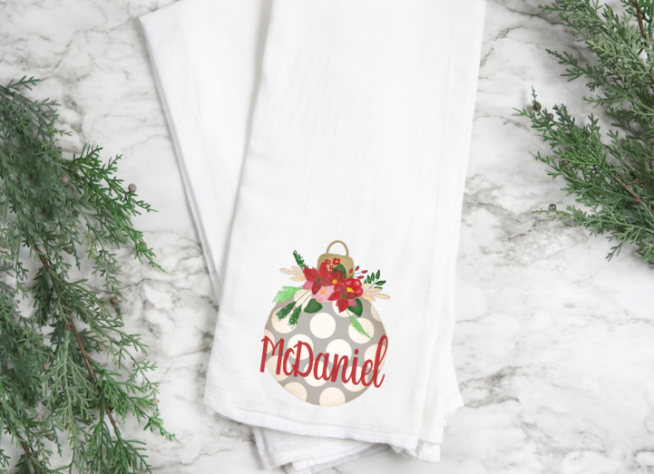 Custom Ornament Kitchen Towel