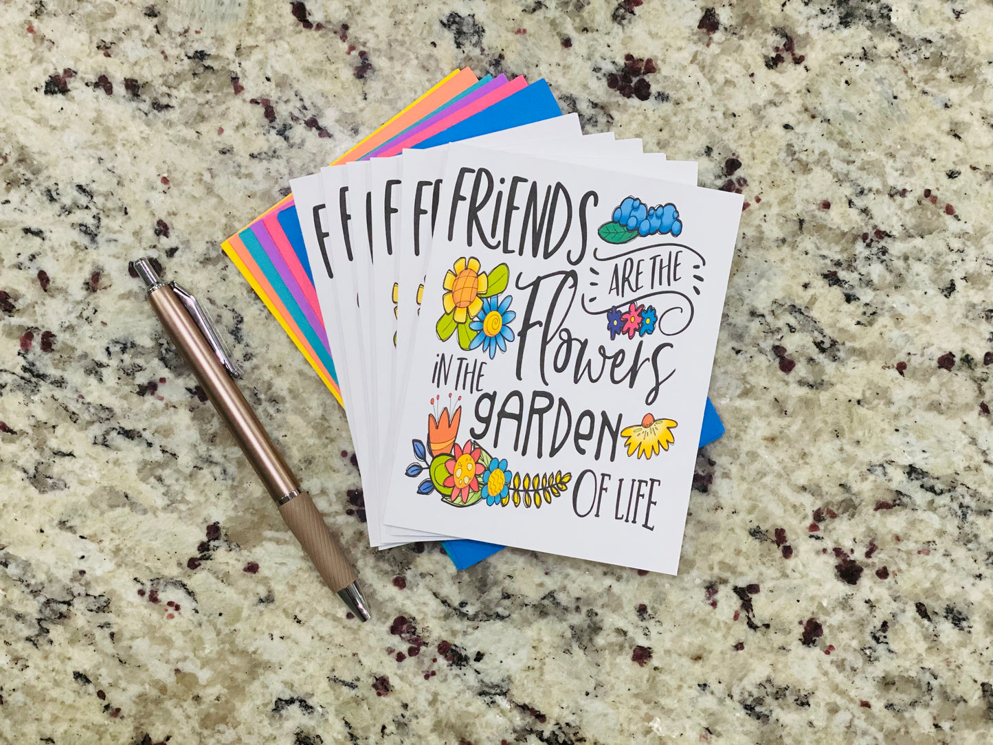 Friendship Garden Note Cards (12 pack)