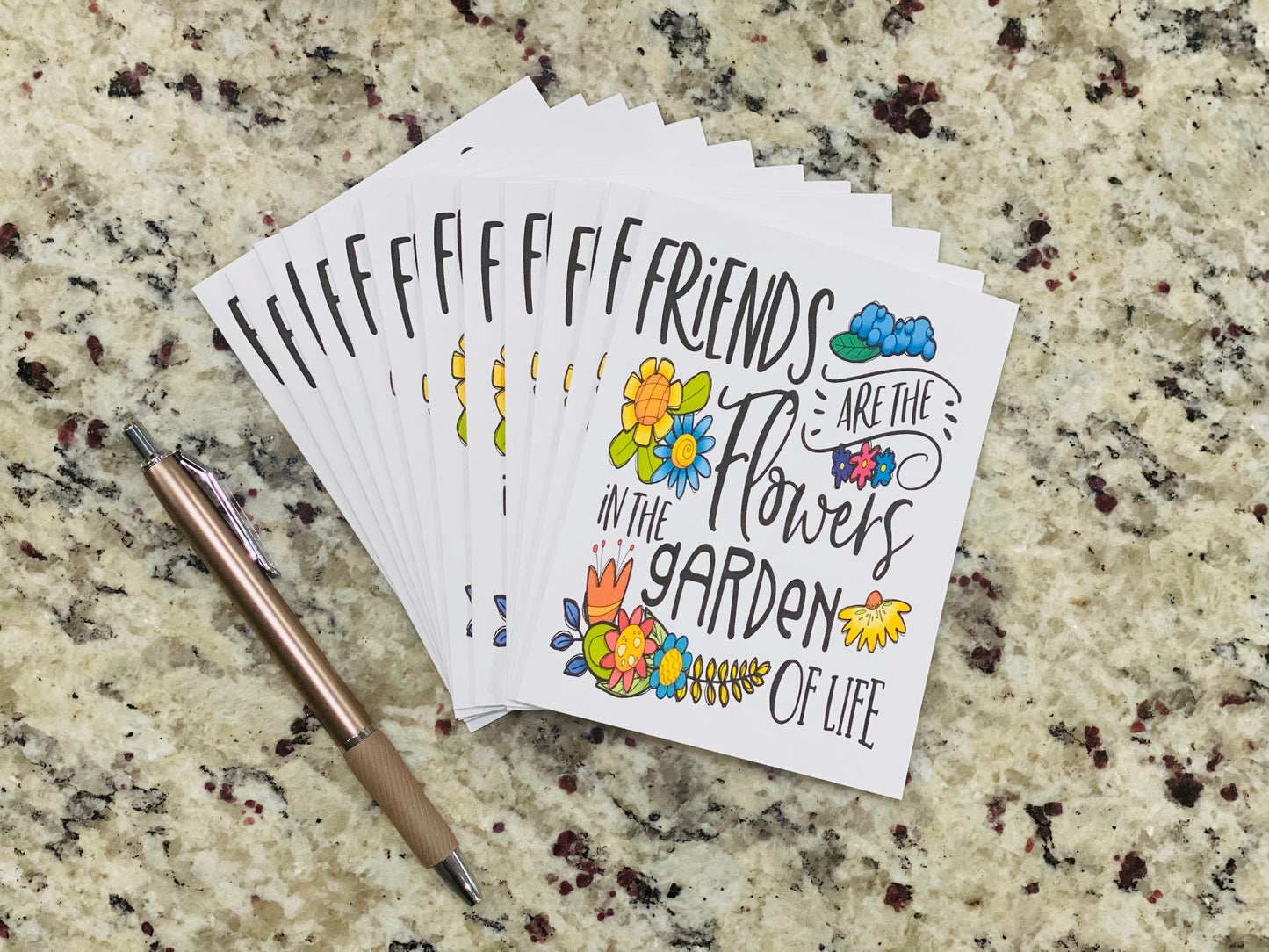 Friendship Garden Note Cards (12 pack)